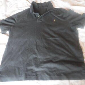 Polo Ralph Lauren Mens pima Soft Touch Gray Polo Shirt Mens Size L Pre Owned